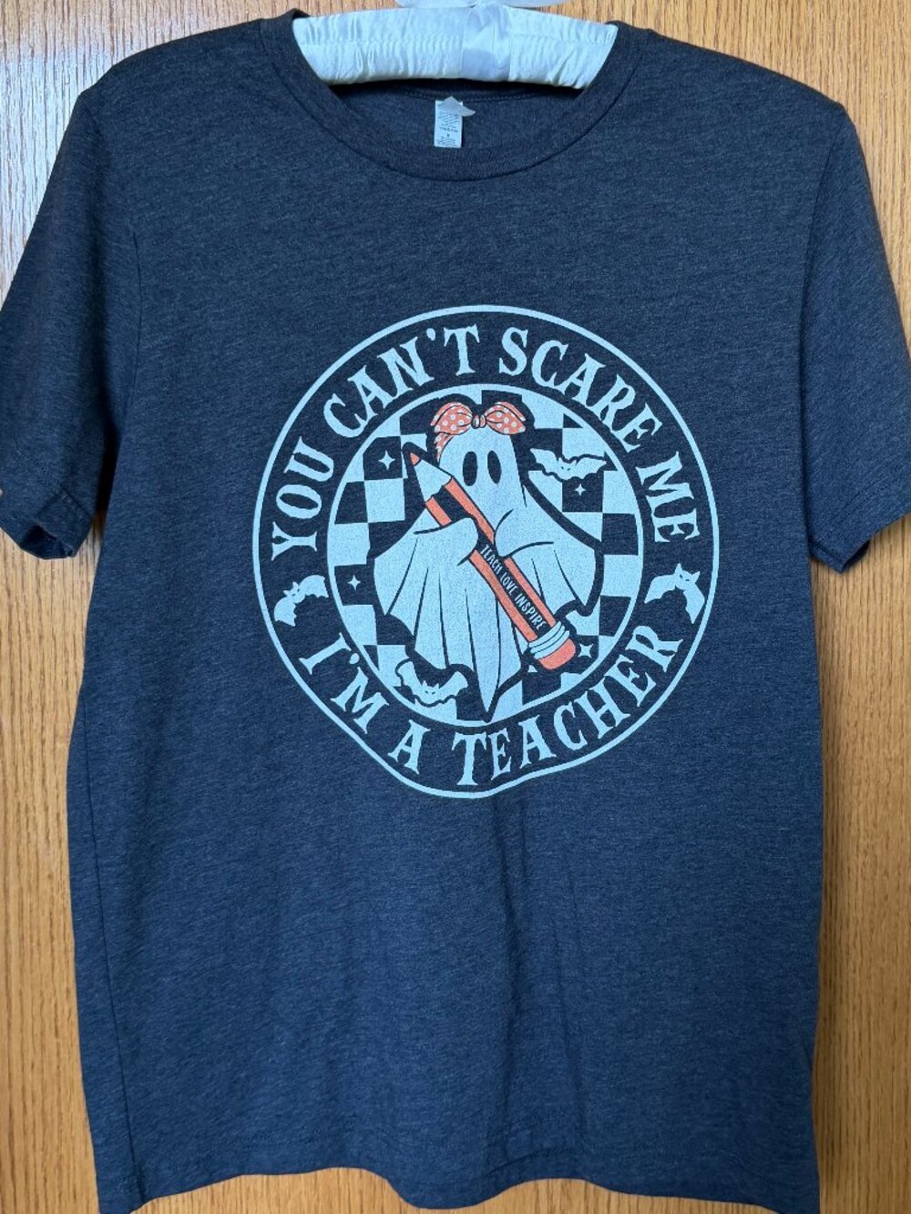 You Can't Scare Me I'm a Teacher Halloween Graphic Tee | Bella + Canvas Large